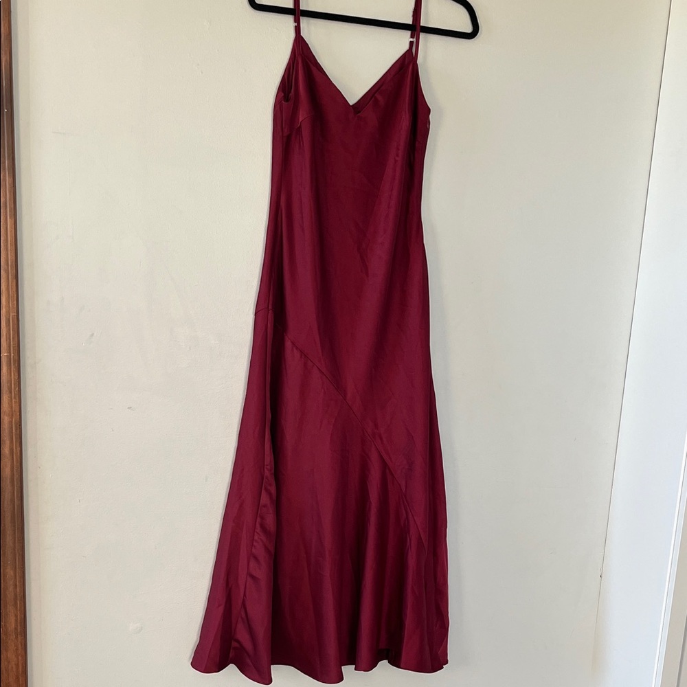 Aqua | Burgundy Dress